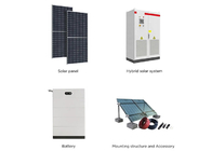 高効率のハイブリッド太陽光発電システム 30KW-150KW ライフポ4またはリチウム電池