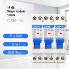 Chint NXB-40 DPNのミニチュア遮断器6~40A、Icn=4500Aの回路保護AC230Vの使用のための1P+N 18mmの単一モジュール