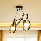 寝室のバルコニーの黒の白のための創造的なLEDの内部の自転車の吊り下げ式ライト9w