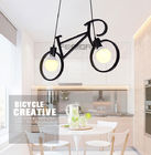 寝室のバルコニーの黒の白のための創造的なLEDの内部の自転車の吊り下げ式ライト9w