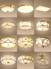 銅の国内LEDの照明天井ランプのガラス蓋の寝室の生存10~50Wレストランの喫茶店