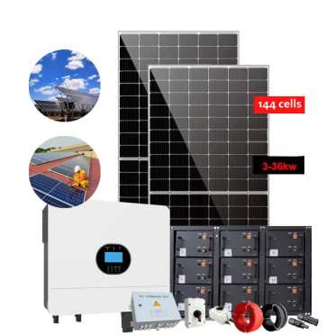 完全なセット 太陽光発電システム 5000w ハウスハイブリッド太陽光システム 5KWオフグリッド 太陽光発電システム