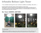 運送可能な移動式軽自動車が付いている1000w三脚の月の気球ライト