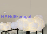 2000W 150cmを浮かべるランプの絹綿をつけるロマンチックなシャンデリアLEDの雲の気球