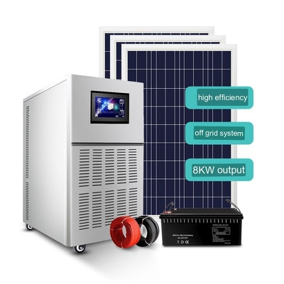 8kw太陽エネルギーシステム家220v Offgridは発電機の光起電パネルのフル セットを統合した
