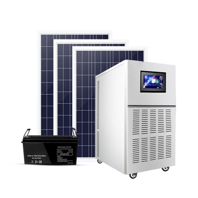 8kw太陽エネルギーシステム家220v Offgridは発電機の光起電パネルのフル セットを統合した