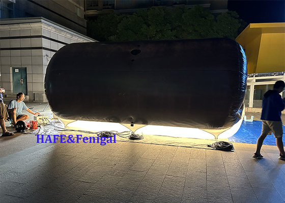 1.8kw チューブヘリウム 空気に満たされた二色 LED DMX CRMX制御バルーンライトフィルム