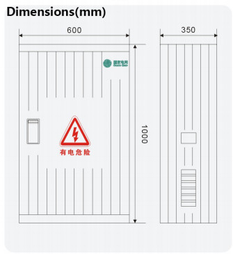 電気 オーダーメイド 1000x600x350mm ガラス繊維の囲み箱