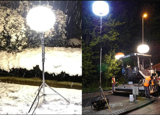 360度 SUN 480W LEDバルーンライト 夜間建設用 防眩 作業エリア照明