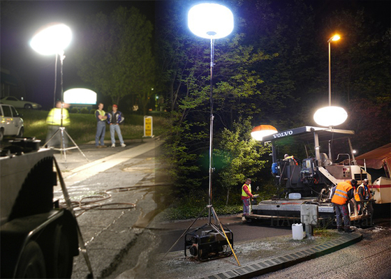 安全気球灯塔 600w LED道路と建物の修理のための照明