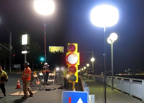 800W ディムブル LED 充電式ライトタワー 夜間救助のためにカスタマイズできます 建設安全