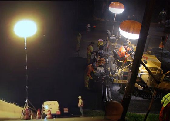 400W LEDインフレータブルライトタワー 作業エリア用ソフトライト 簡単設置