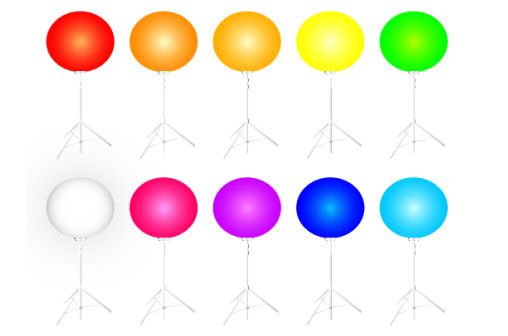 Muse Balloon Light For Event Decoration With 400W RGB