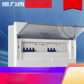 63A 100Aのプラスチック ポリカーボネートの照明配電箱9 12の16の20の24の32の36の45の方法Delixi